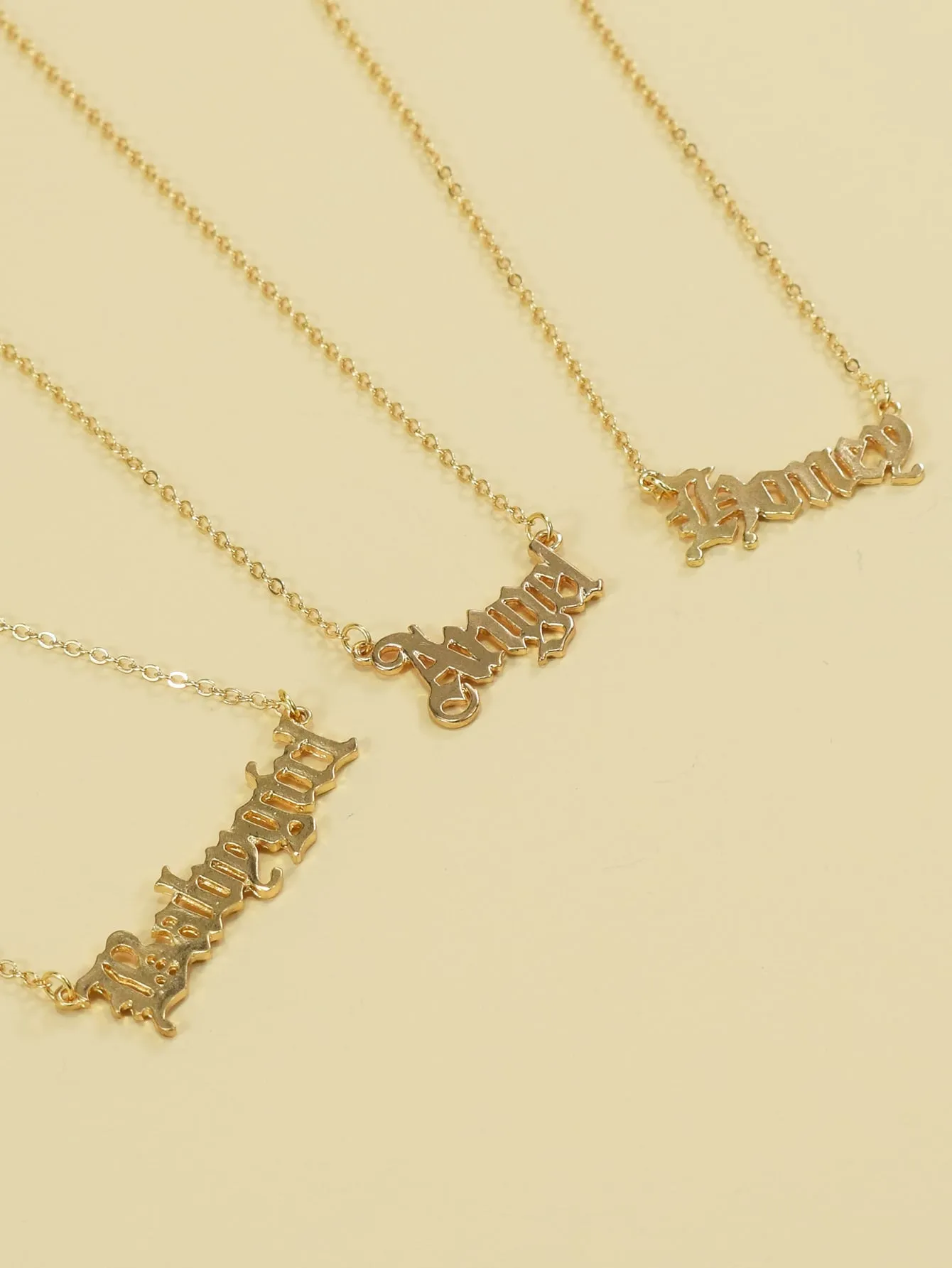 3pcs Angel Charm Necklace for Women Girls Accessories Jewelry Gifts Gift for Her