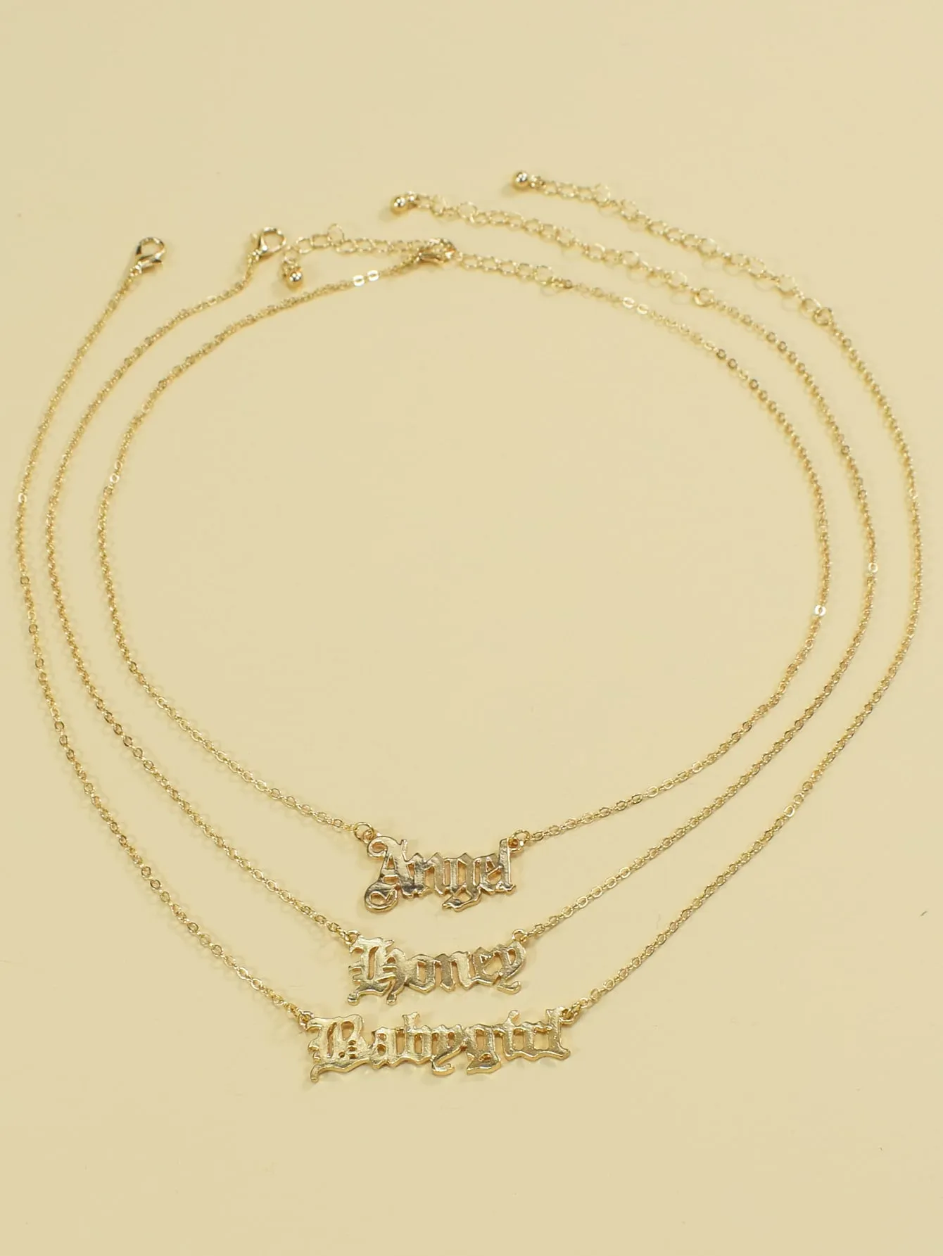 3pcs Angel Charm Necklace for Women Girls Accessories Jewelry Gifts Gift for Her