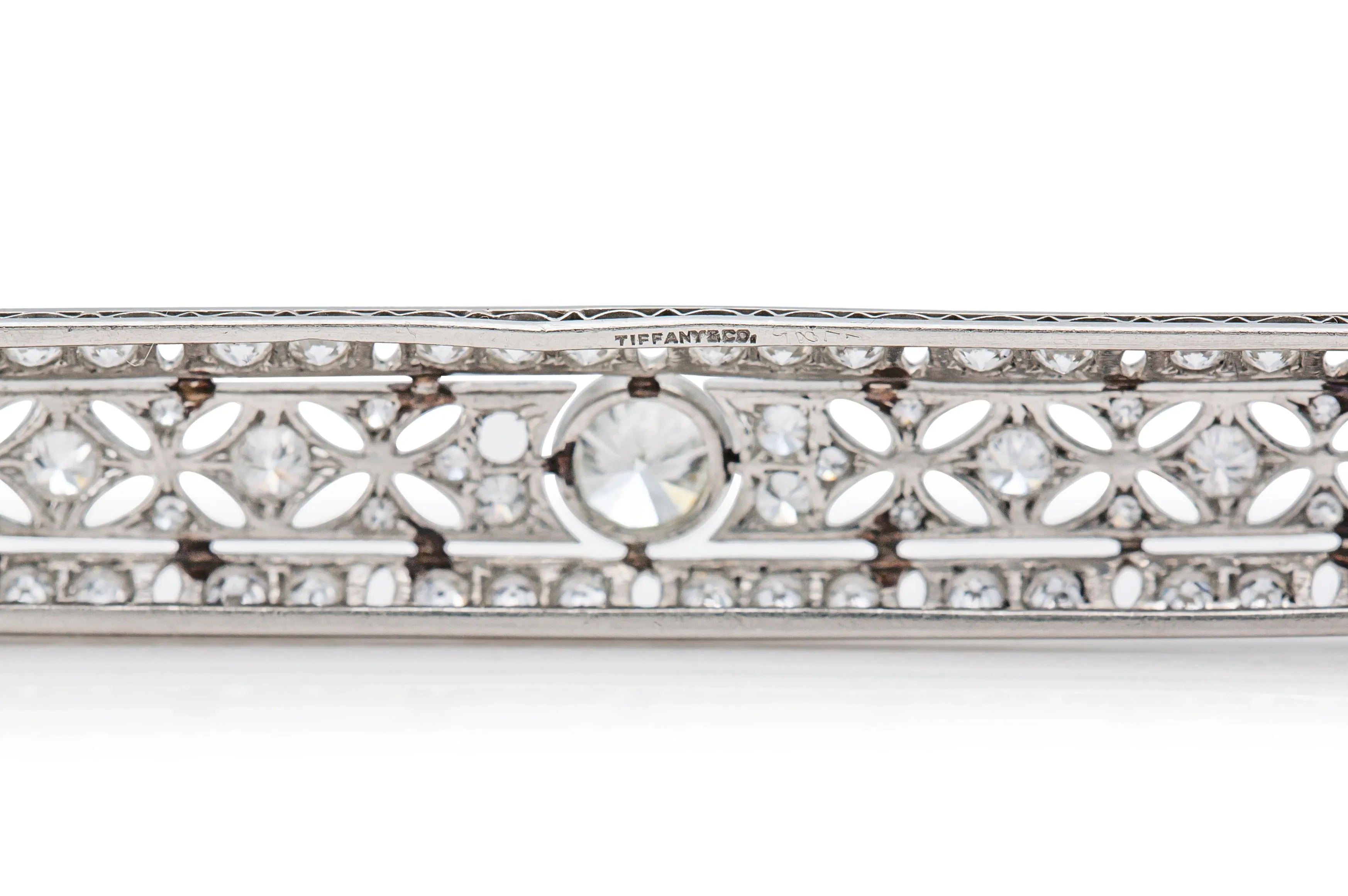 Antique Art Deco 1930s Tiffany & Co. 5.00 Carat Diamond Bar Pin