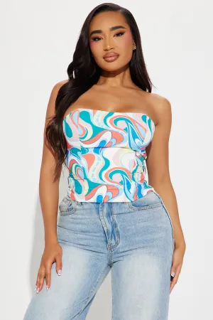 Art Deco Corset Top - Multi Color