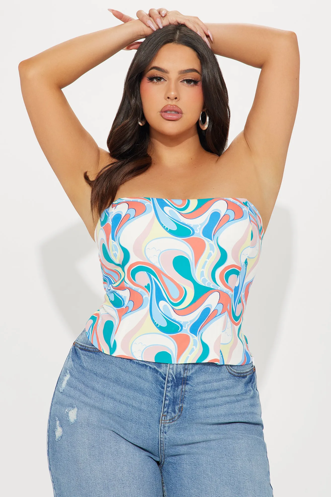 Art Deco Corset Top - Multi Color