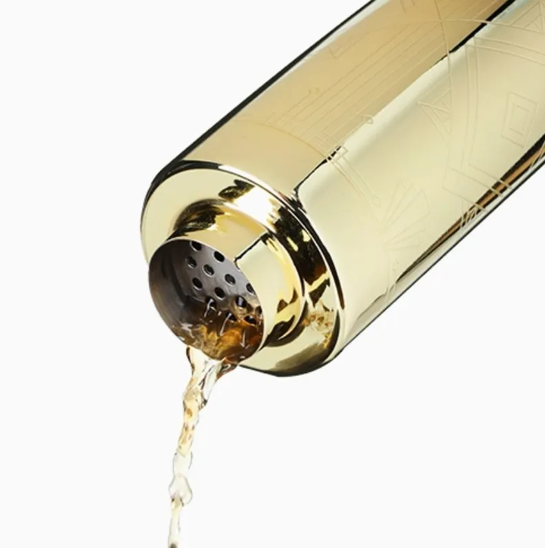 Art Deco Gold-Plated Cocktail Shaker