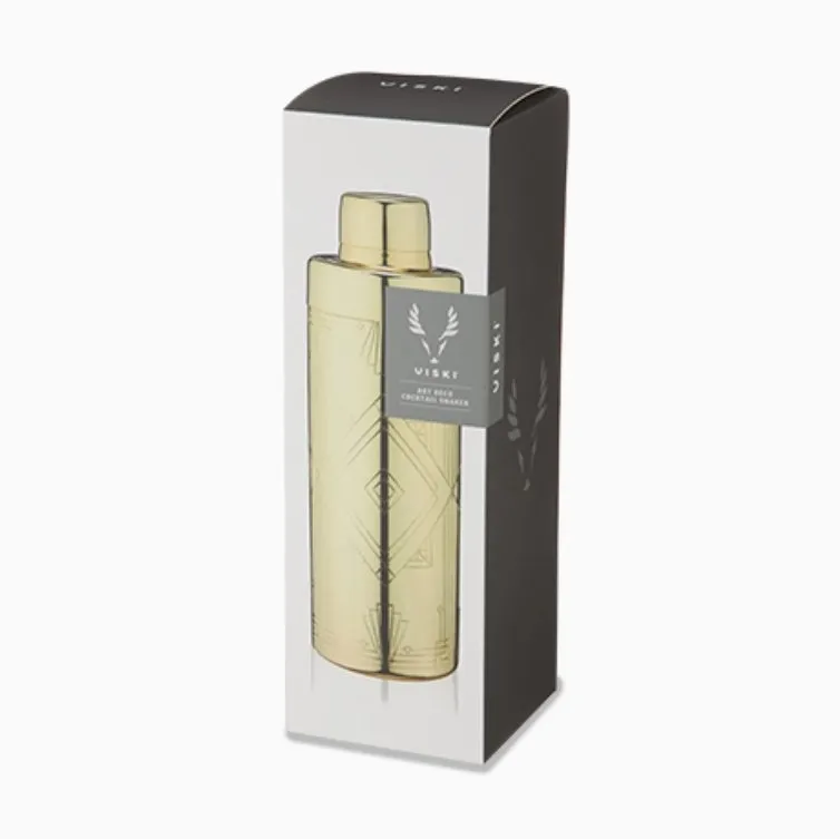 Art Deco Gold-Plated Cocktail Shaker