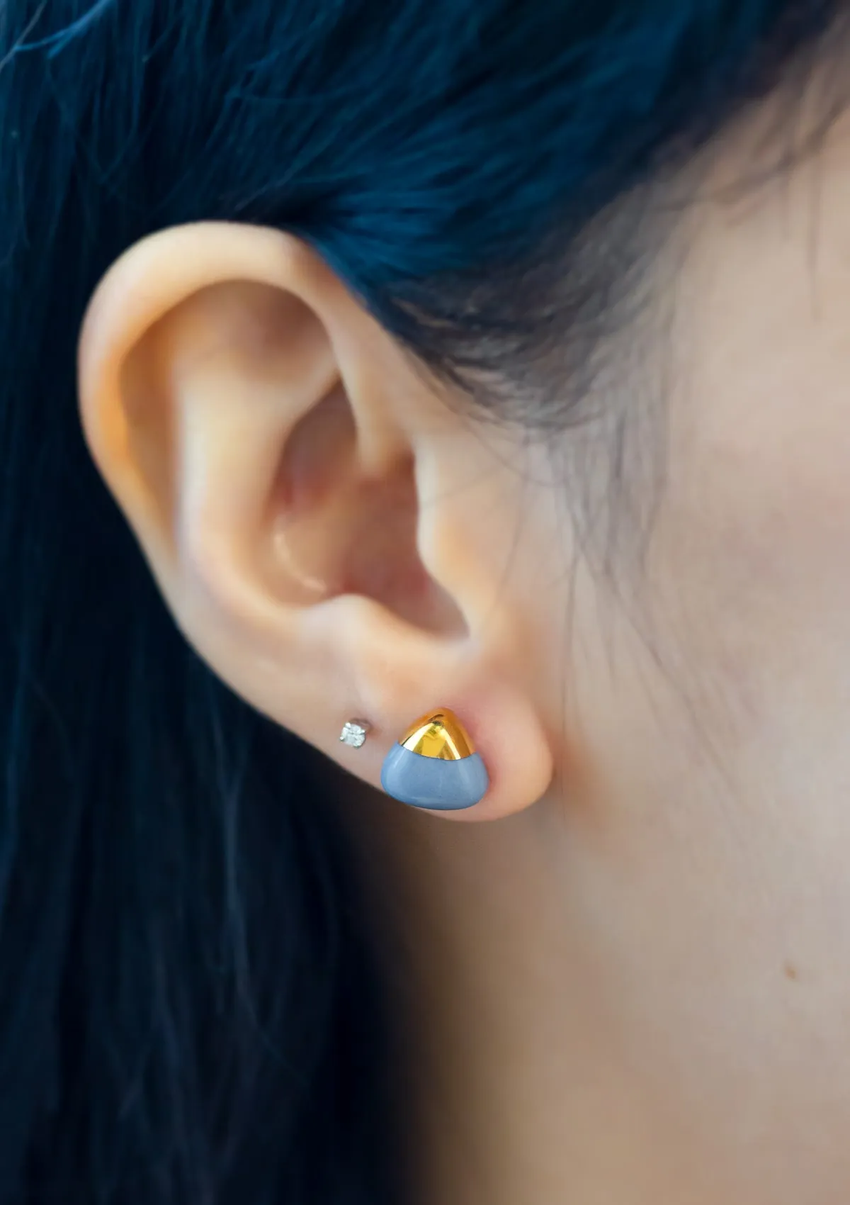 Ashley Blue - Triangle Mini Solid