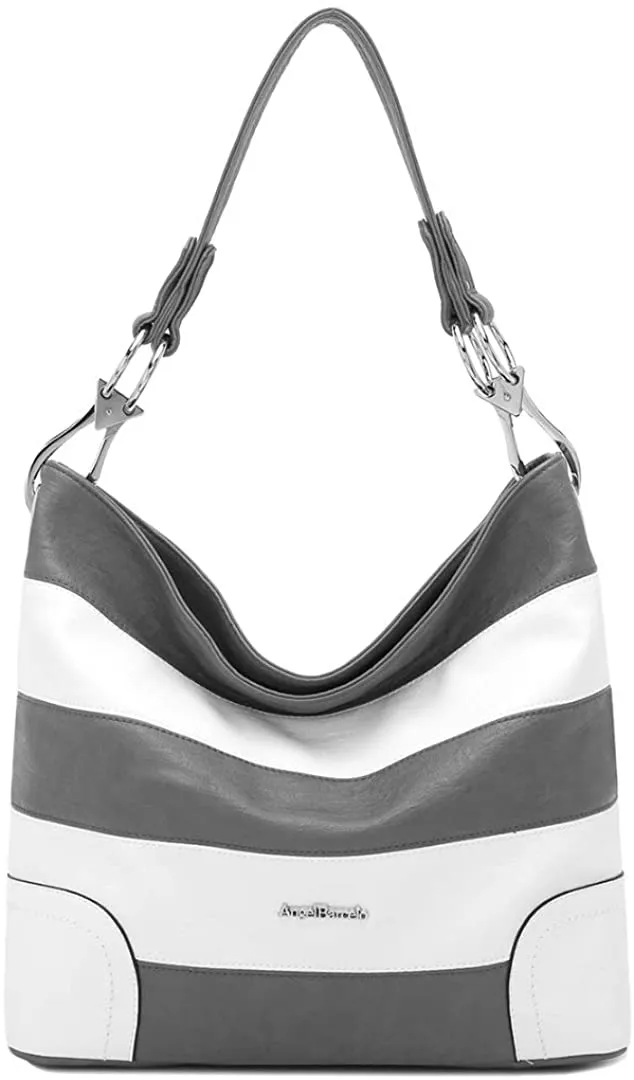 Black Large Unique Shoulder Tote Handbag