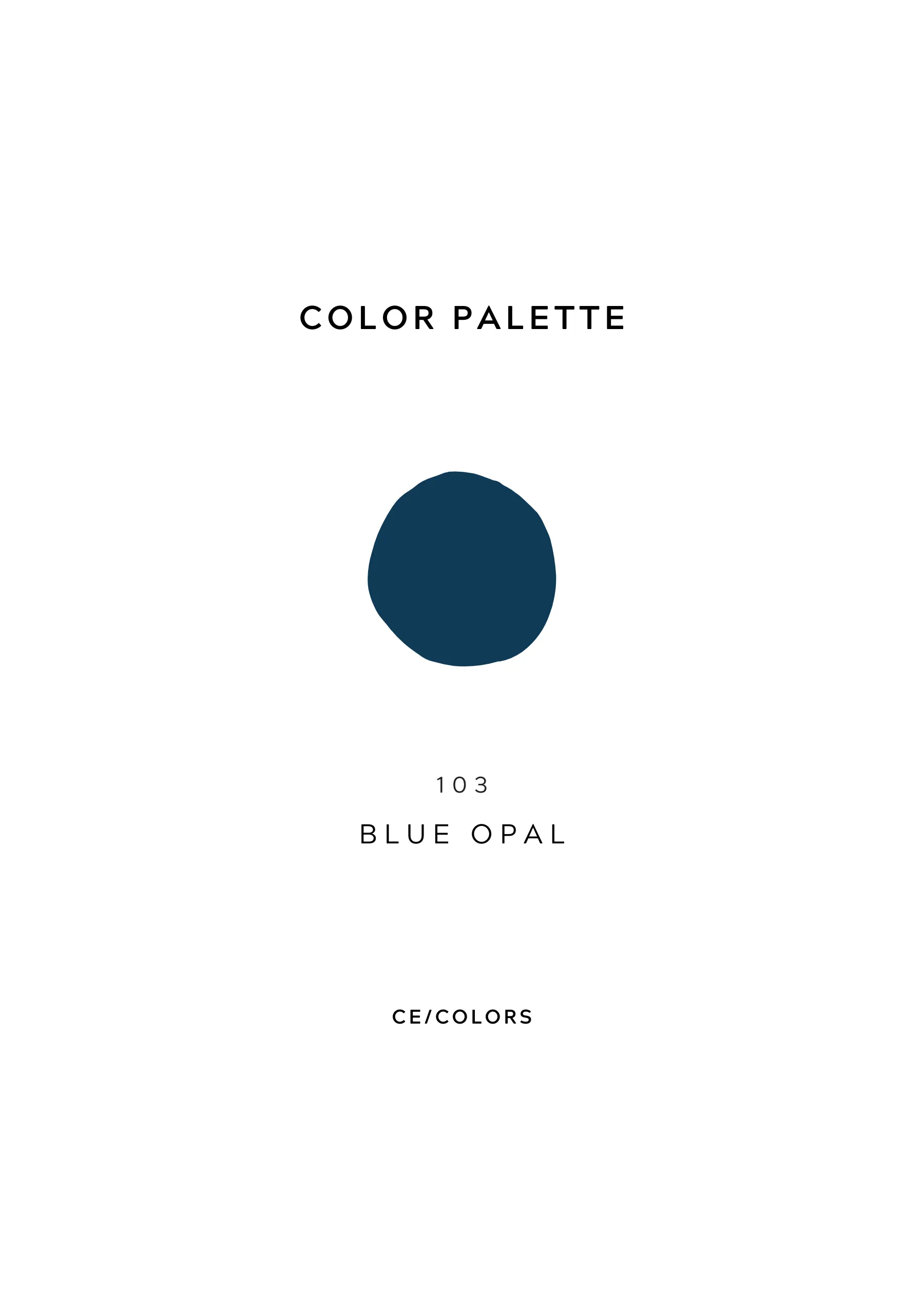 Blue Opal - Circle Mini Solid
