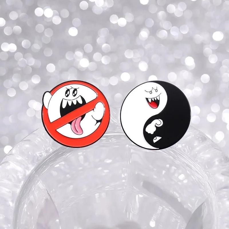 Cartoon Style Cute Cowboy Style Geometric Alloy Stamping Stoving Varnish Plating Unisex Brooches Collar Pin