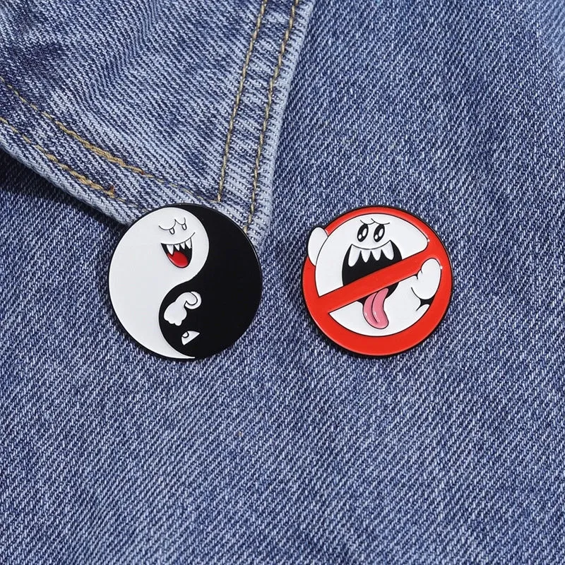 Cartoon Style Cute Cowboy Style Geometric Alloy Stamping Stoving Varnish Plating Unisex Brooches Collar Pin