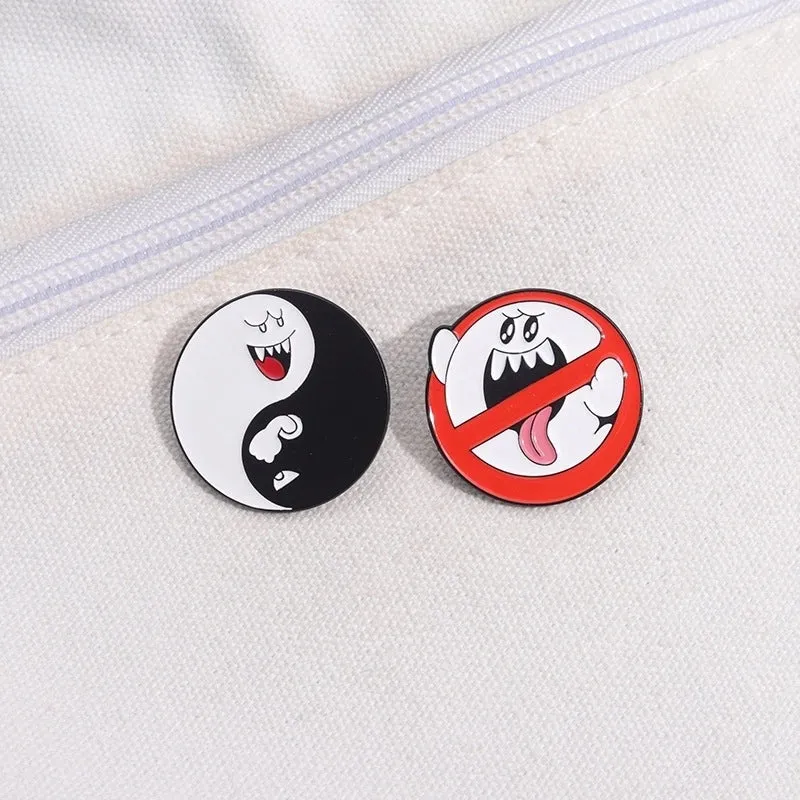 Cartoon Style Cute Cowboy Style Geometric Alloy Stamping Stoving Varnish Plating Unisex Brooches Collar Pin