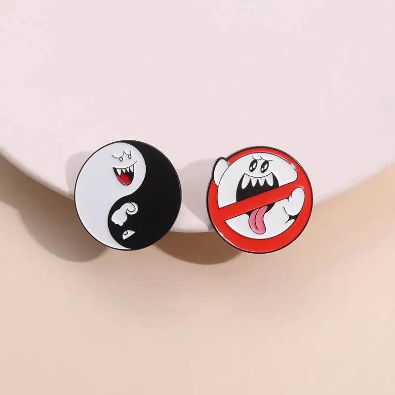 Cartoon Style Cute Cowboy Style Geometric Alloy Stamping Stoving Varnish Plating Unisex Brooches Collar Pin