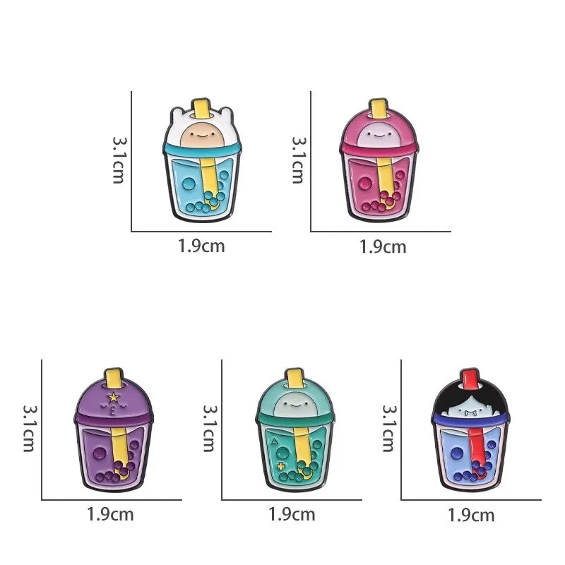 Cartoon Style Cute Cowboy Style Geometric Alloy Stamping Stoving Varnish Plating Unisex Brooches