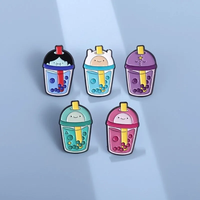 Cartoon Style Cute Cowboy Style Geometric Alloy Stamping Stoving Varnish Plating Unisex Brooches