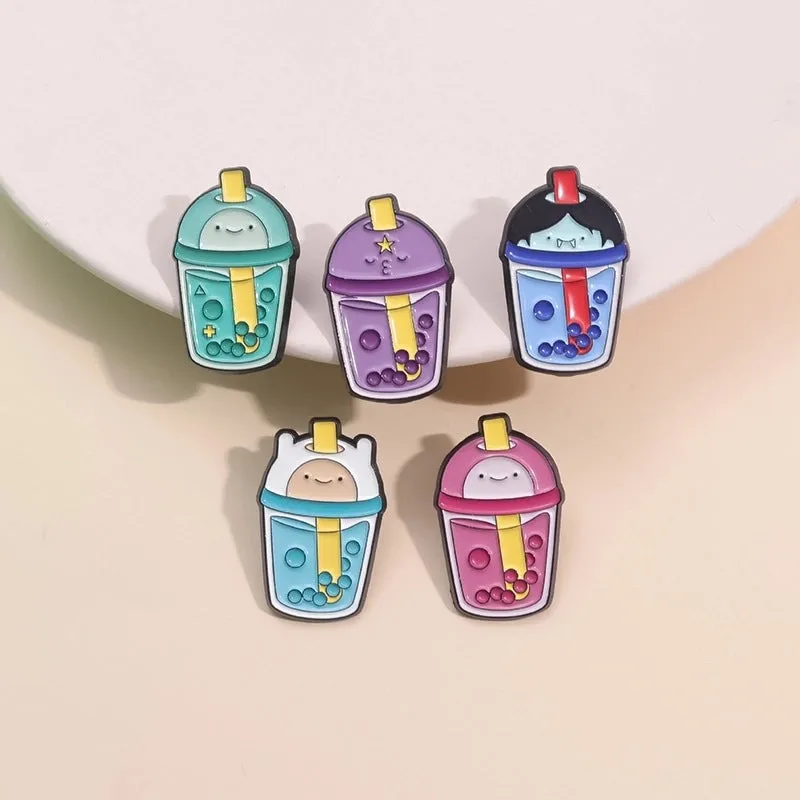 Cartoon Style Cute Cowboy Style Geometric Alloy Stamping Stoving Varnish Plating Unisex Brooches