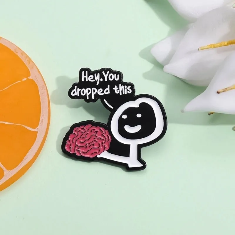 Cartoon Style Cute Pin Geometric Cartoon Character Letter Alloy Plating Unisex Brooches