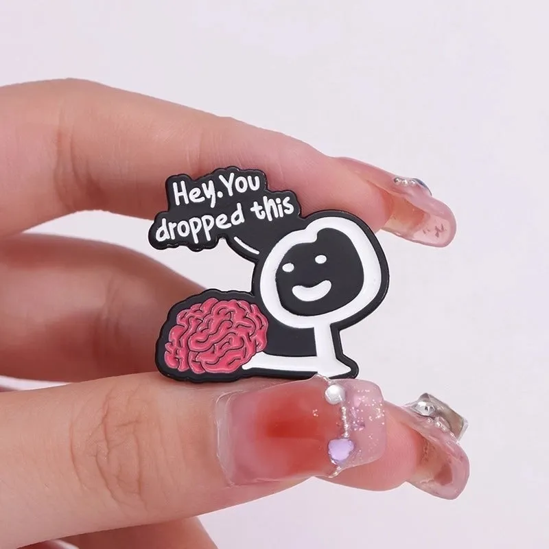 Cartoon Style Cute Pin Geometric Cartoon Character Letter Alloy Plating Unisex Brooches