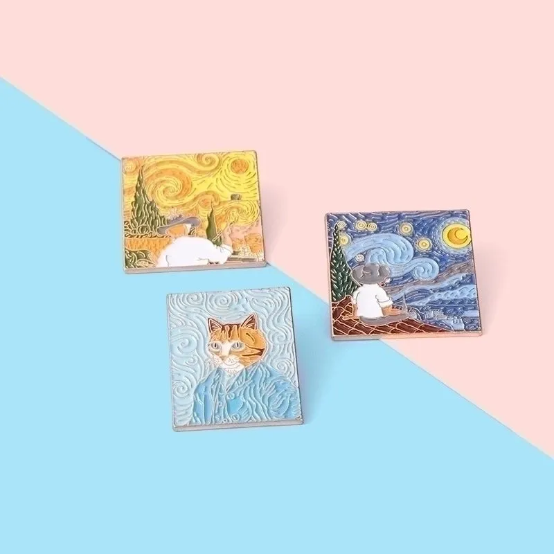 Cartoon Style Pin Geometric Alloy Stoving Varnish No Inlaid Unisex Brooches