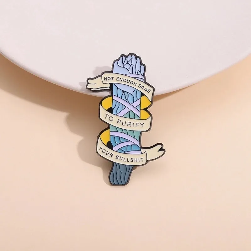 Cartoon Style Pin Geometric Letter Alloy Stoving Varnish Unisex Brooches