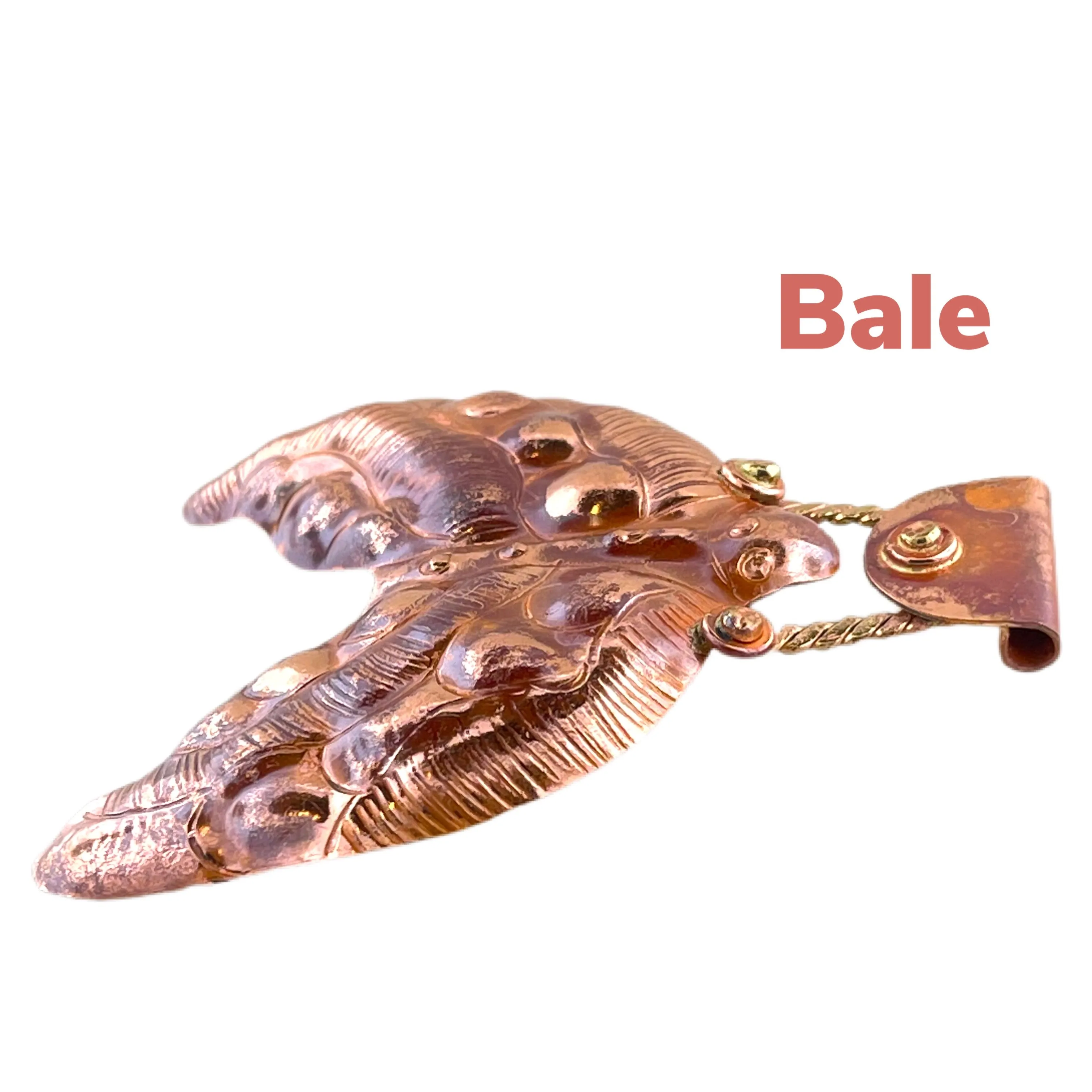 Copper Mermaid's Tail Pendant