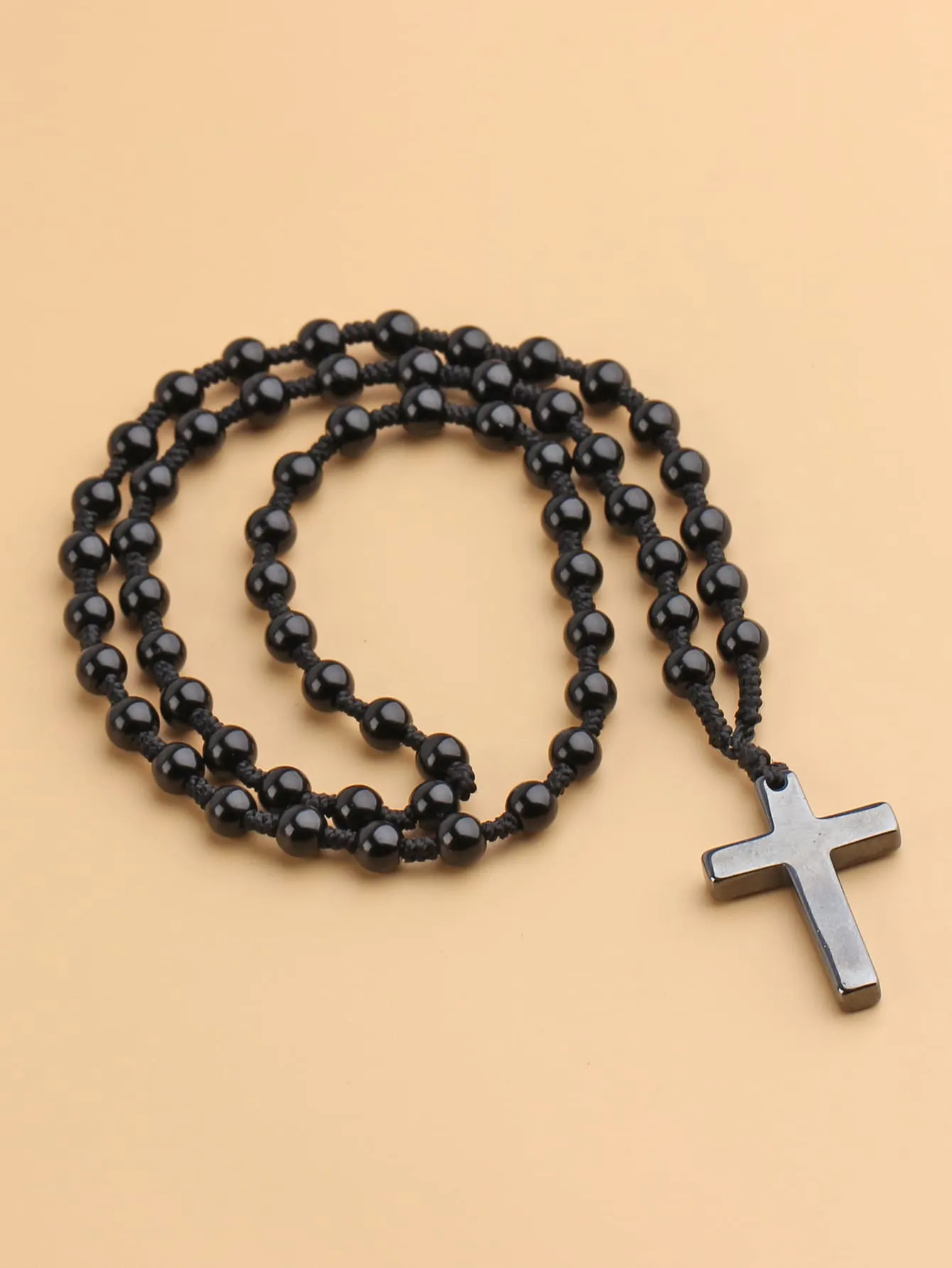 Cross Pendant Beaded Necklace Jewelry for Women Gift for Her Necklace