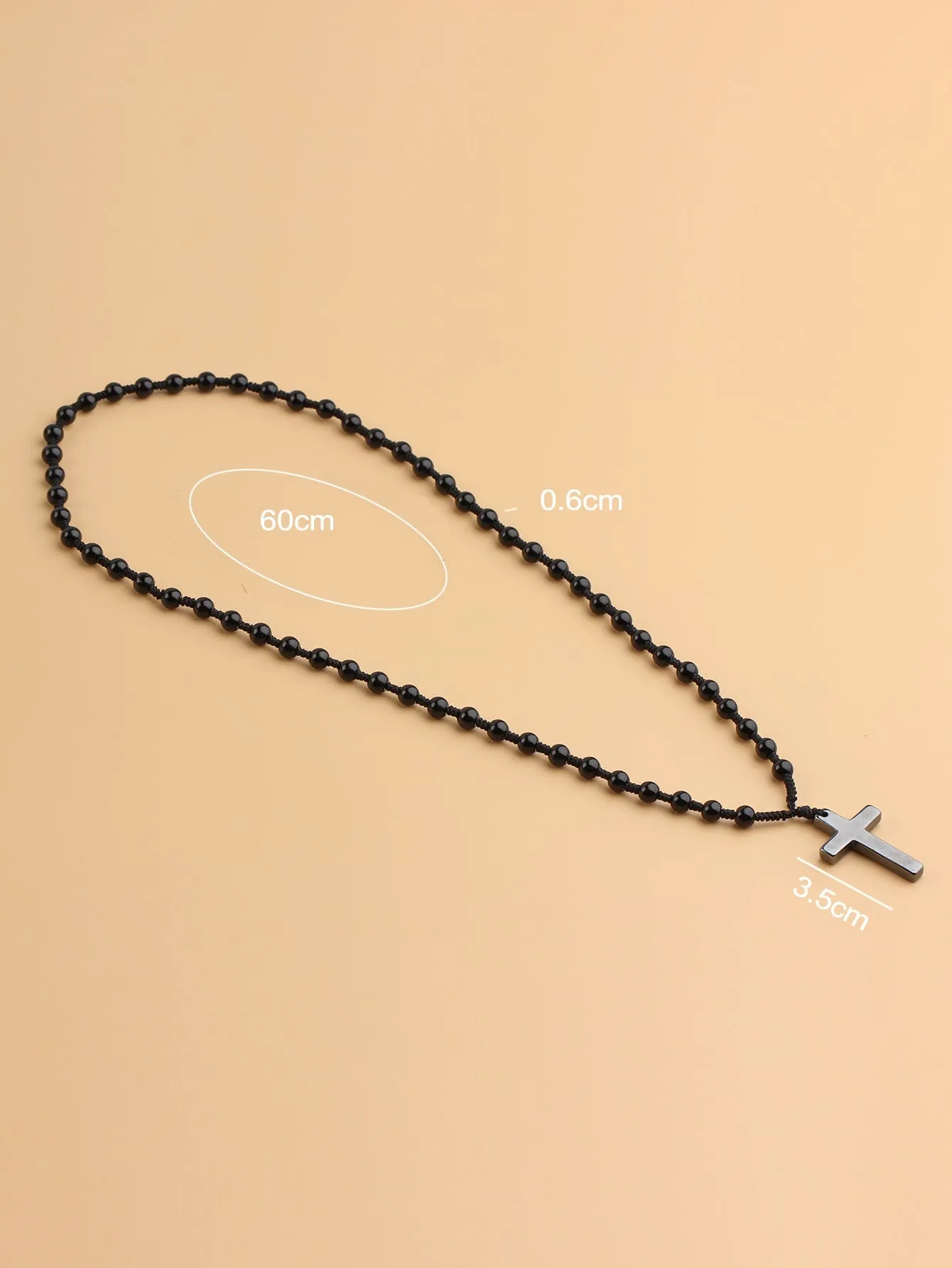 Cross Pendant Beaded Necklace Jewelry for Women Gift for Her Necklace