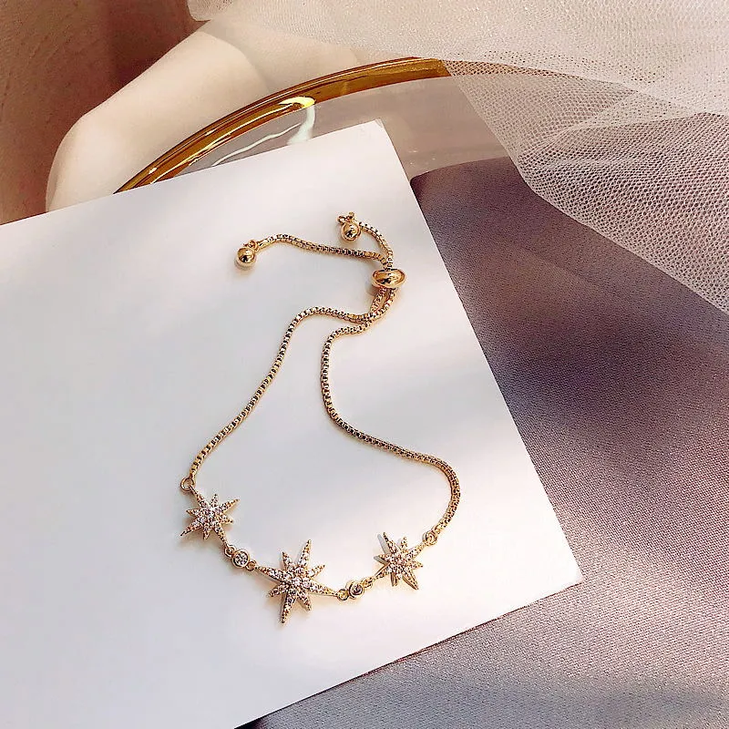 Eight-pointed star bracelet