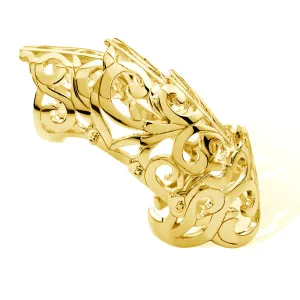 Elements Full Armour Ring in Gold Vermeil