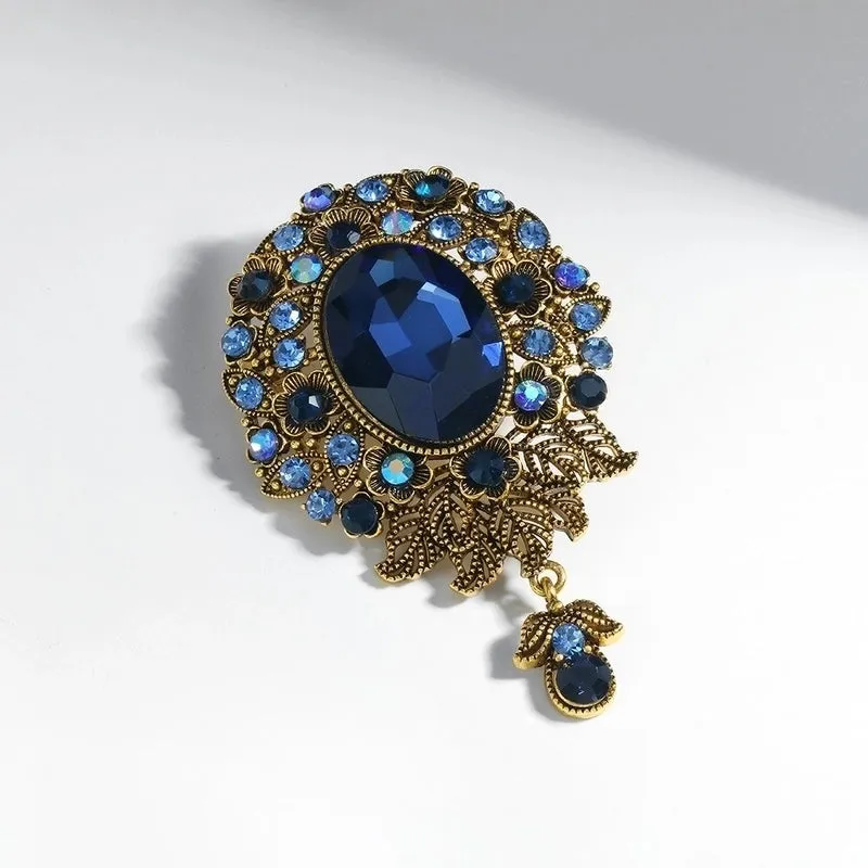 Fashion Pin Geometric Alloy Inlay Rhinestones Unisex Brooches