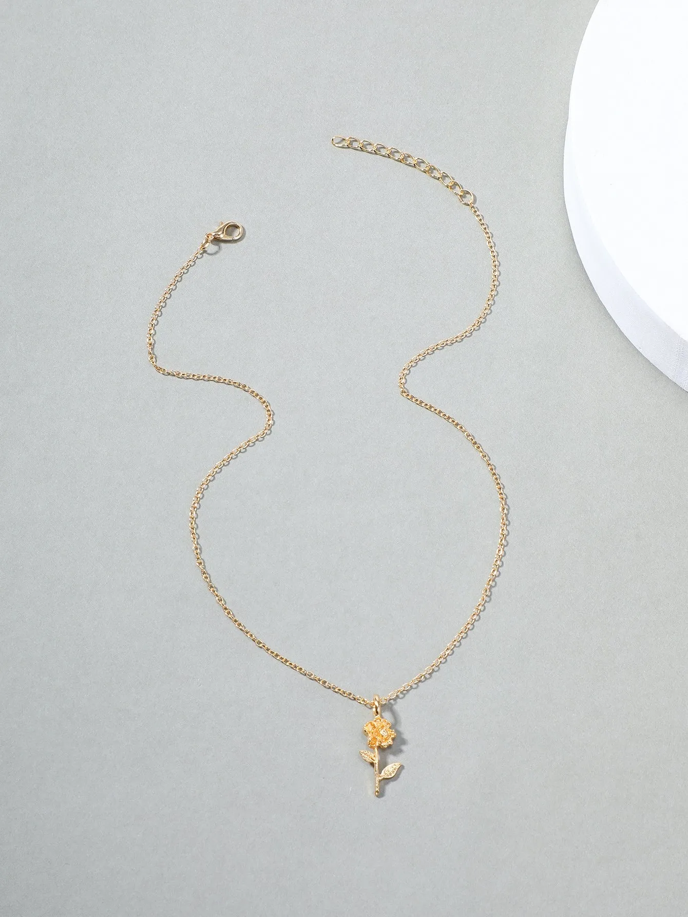 Flower Charm Necklace for Women Girls Accessories Jewelry Gifts Gift for Her
