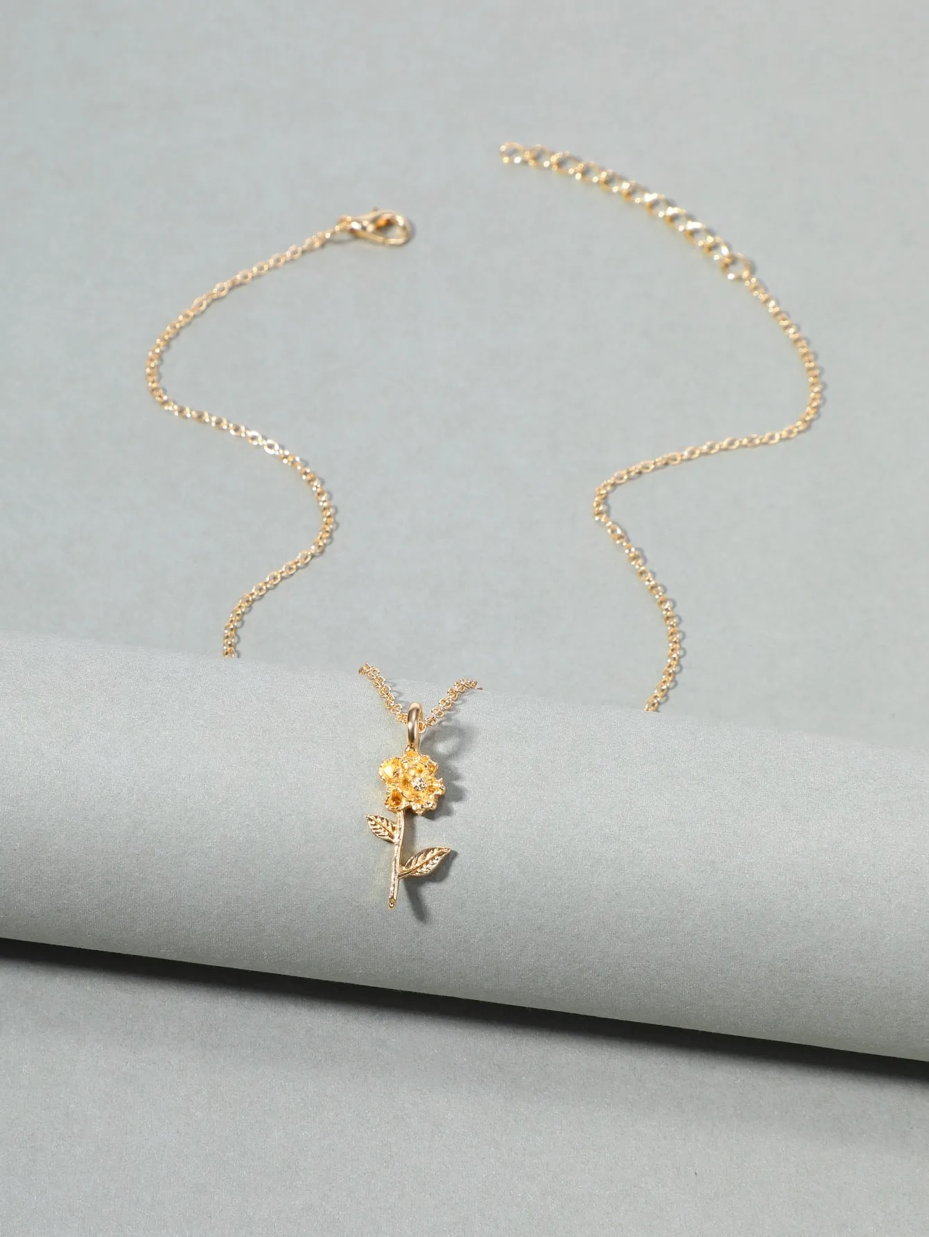 Flower Charm Necklace for Women Girls Accessories Jewelry Gifts Gift for Her