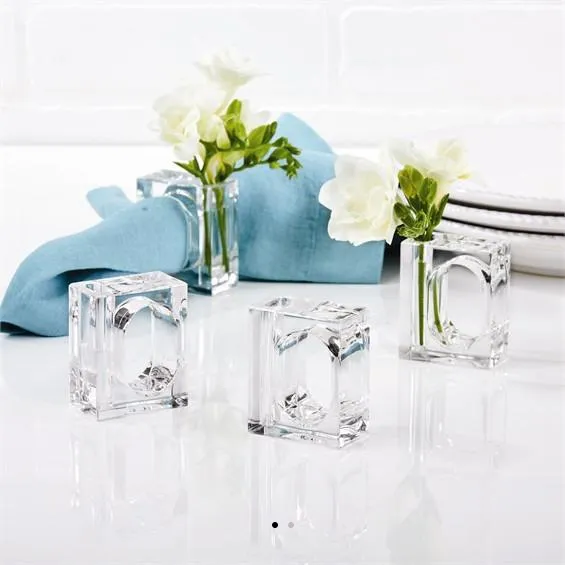 Flower Holder Napkin Rings