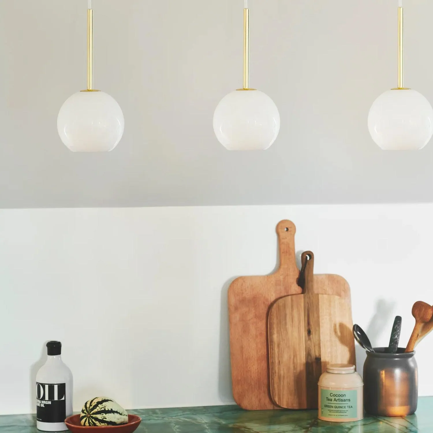 Franca 13 Pendant Light Brass