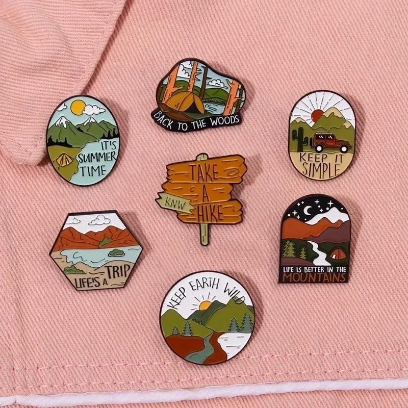 French Style Pin Geometric Alloy Plating Unisex Brooches