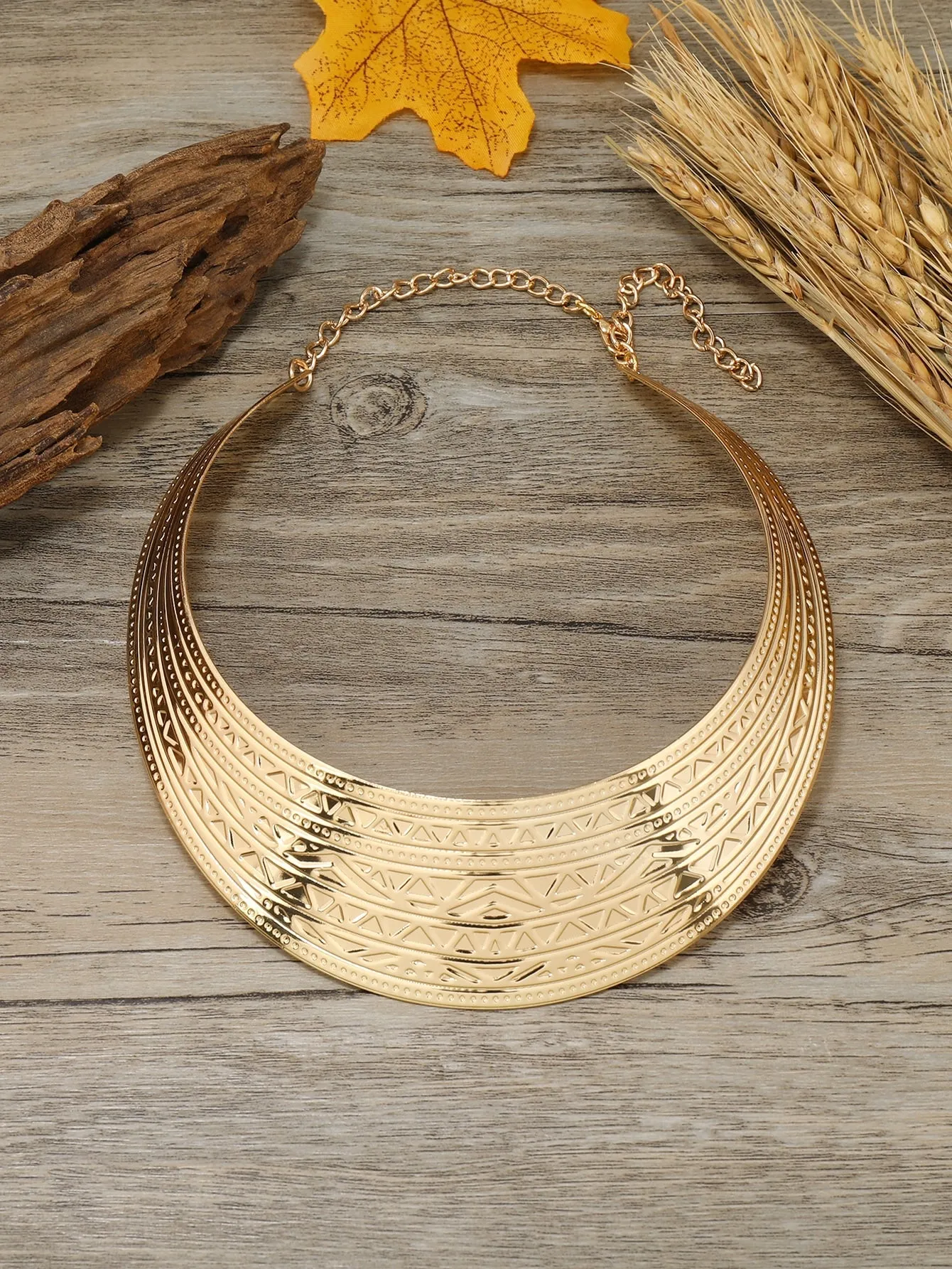 Geo Embossed Necklace for Women Jewelry for Women Gift for Her Necklace