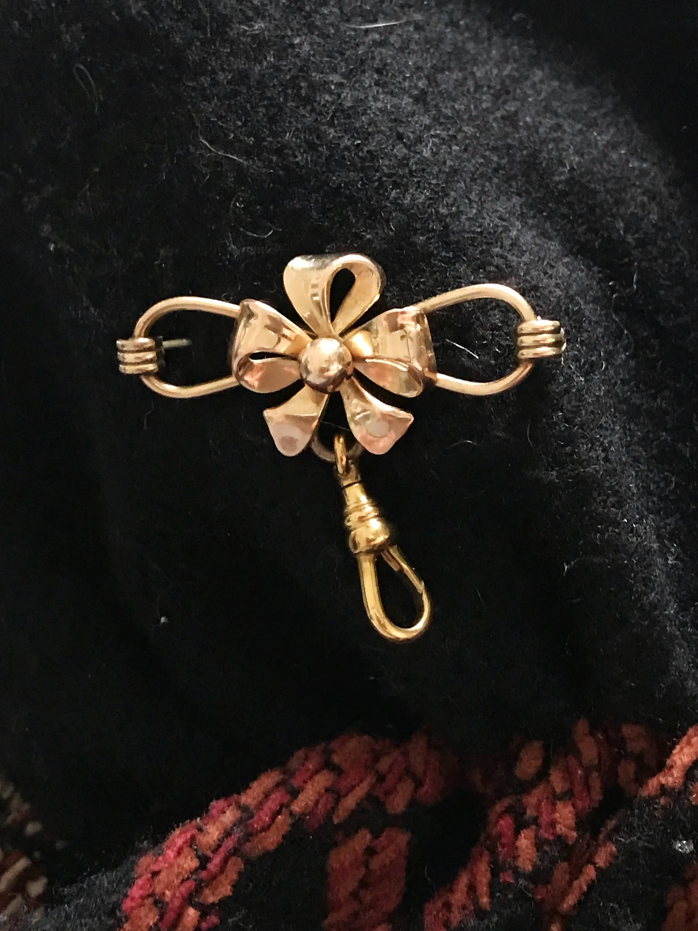 Gold Filled Flower Charm Holder and Pin