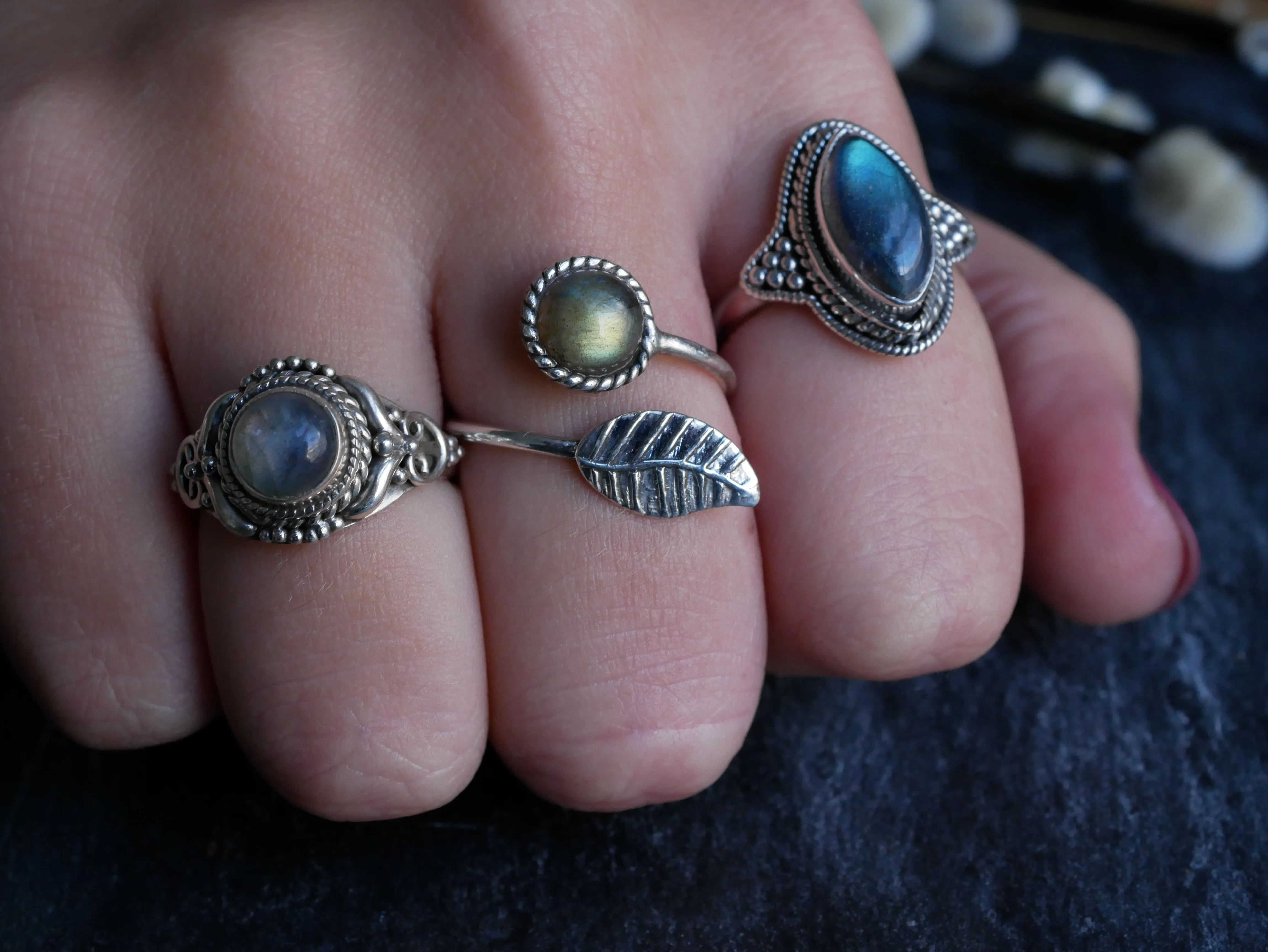 Labradorite Cassia Ring