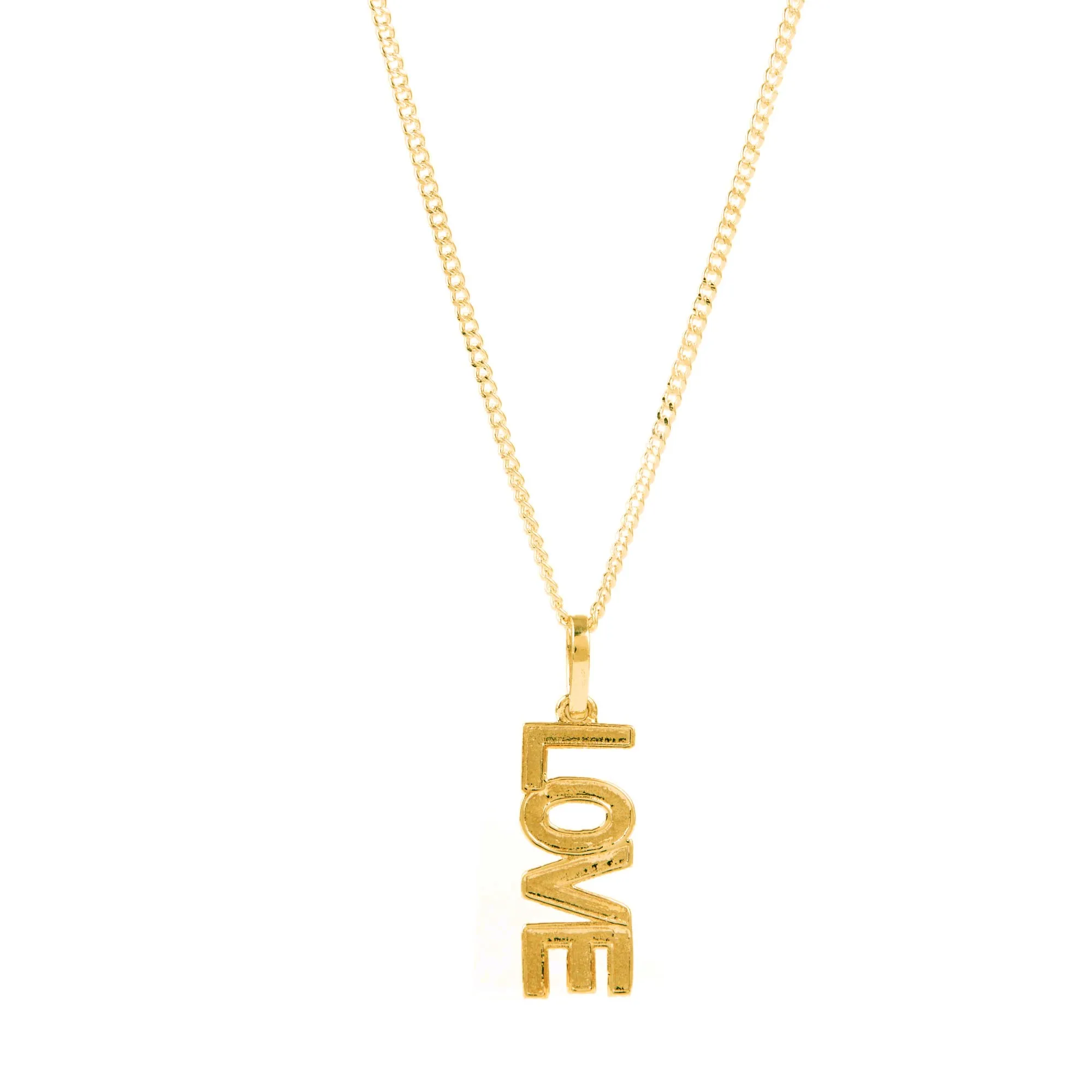Love Rocks Pendant - Gold