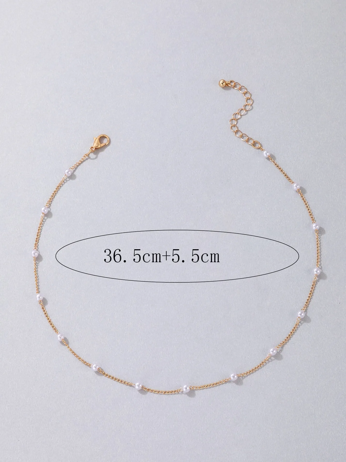 Metal and Pearl Decor Choker Neckalce for Women Girls Accessories Jewelry Gifts