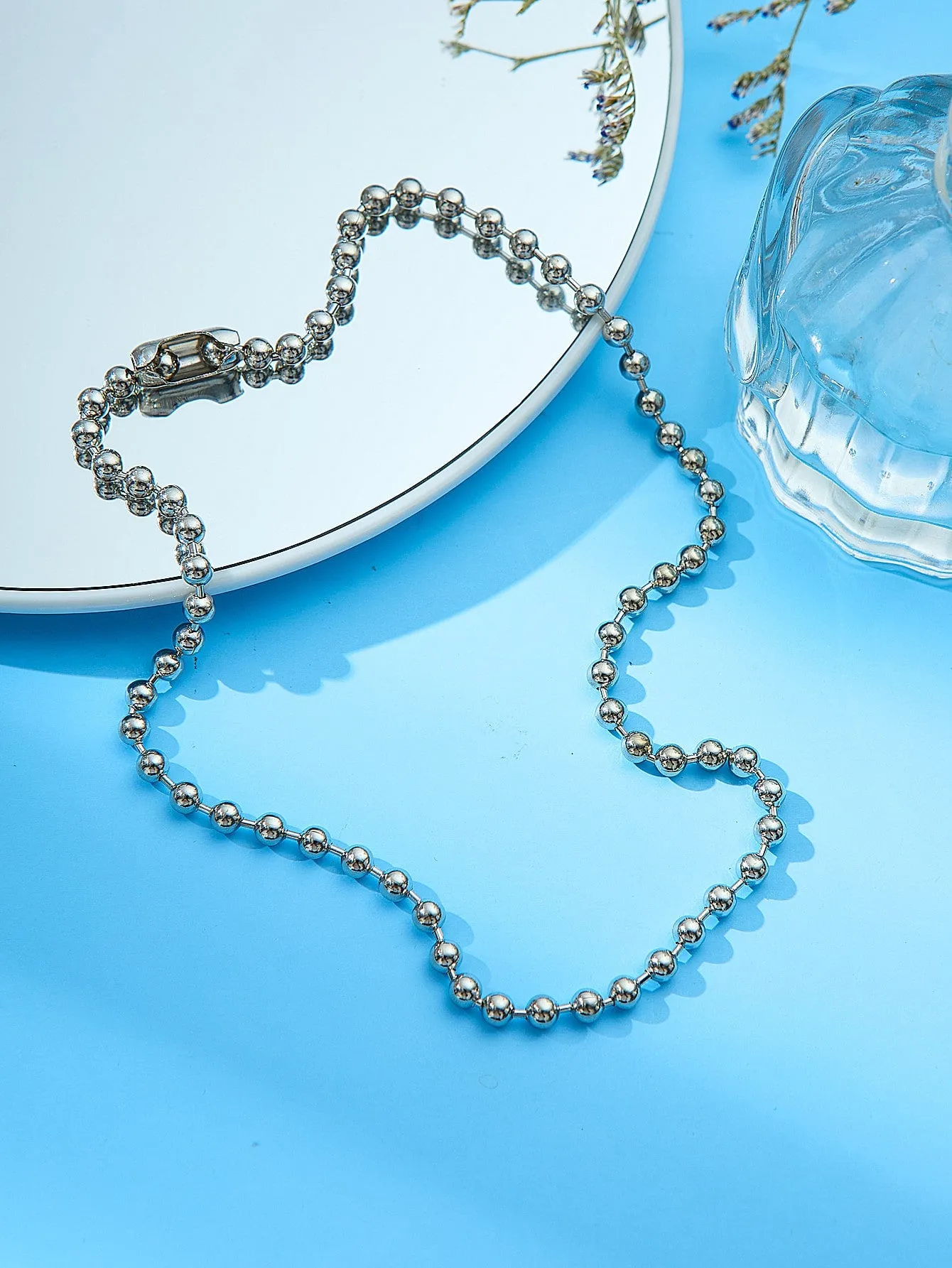 Metal Bead Decor Necklace for Women Girls Accessories Jewelry Gifts Gift for Her