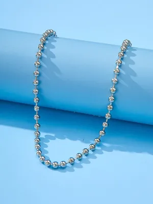 Metal Bead Decor Necklace for Women Girls Accessories Jewelry Gifts Gift for Her