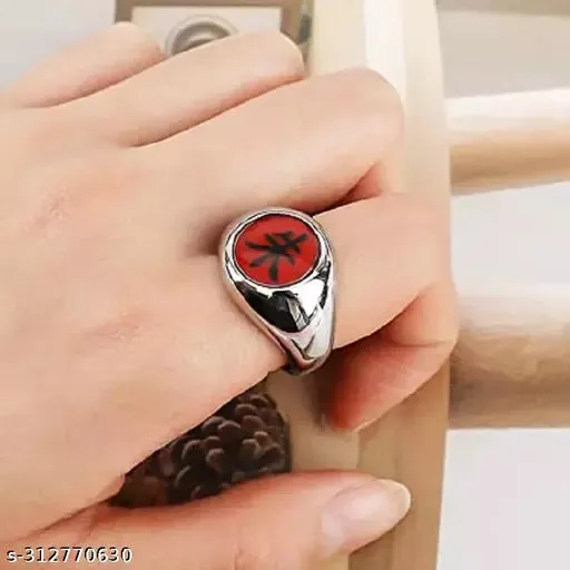 Naruto Anime | Itachi Uchiha Design | Adjustable Unisex Metal ring|