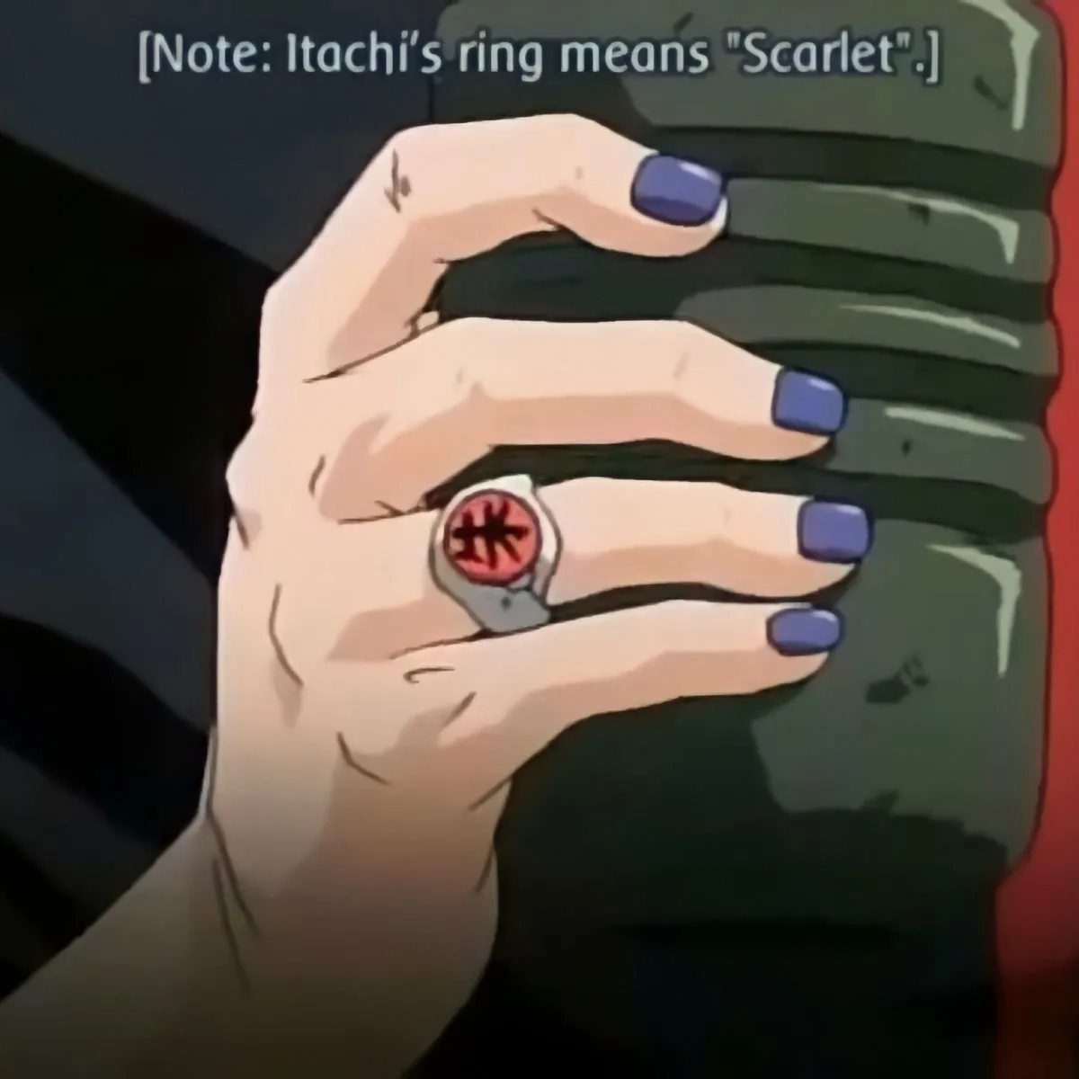 Naruto Anime | Itachi Uchiha Design | Adjustable Unisex Metal ring|