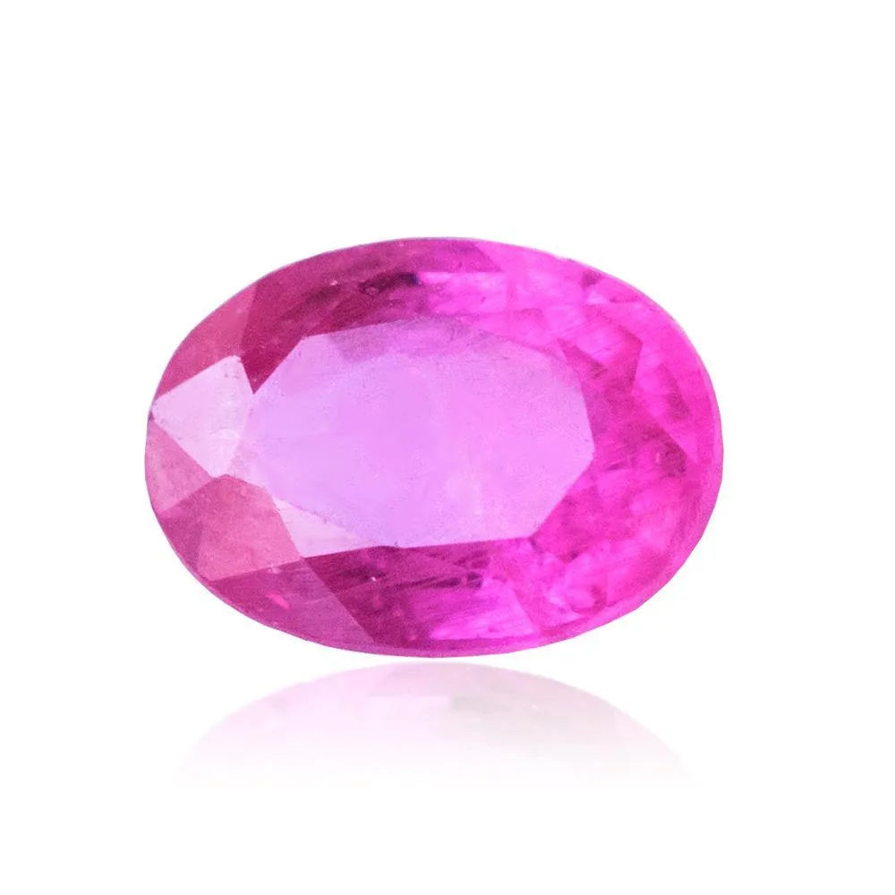 Natural Sapphire Gemstone | Oval Cut Fancy Pink | 1.09 Carats Heated