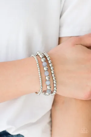 Open Door Jewelry - Always On The GLOW - Silver Bracelet - Paparazzi Accessories