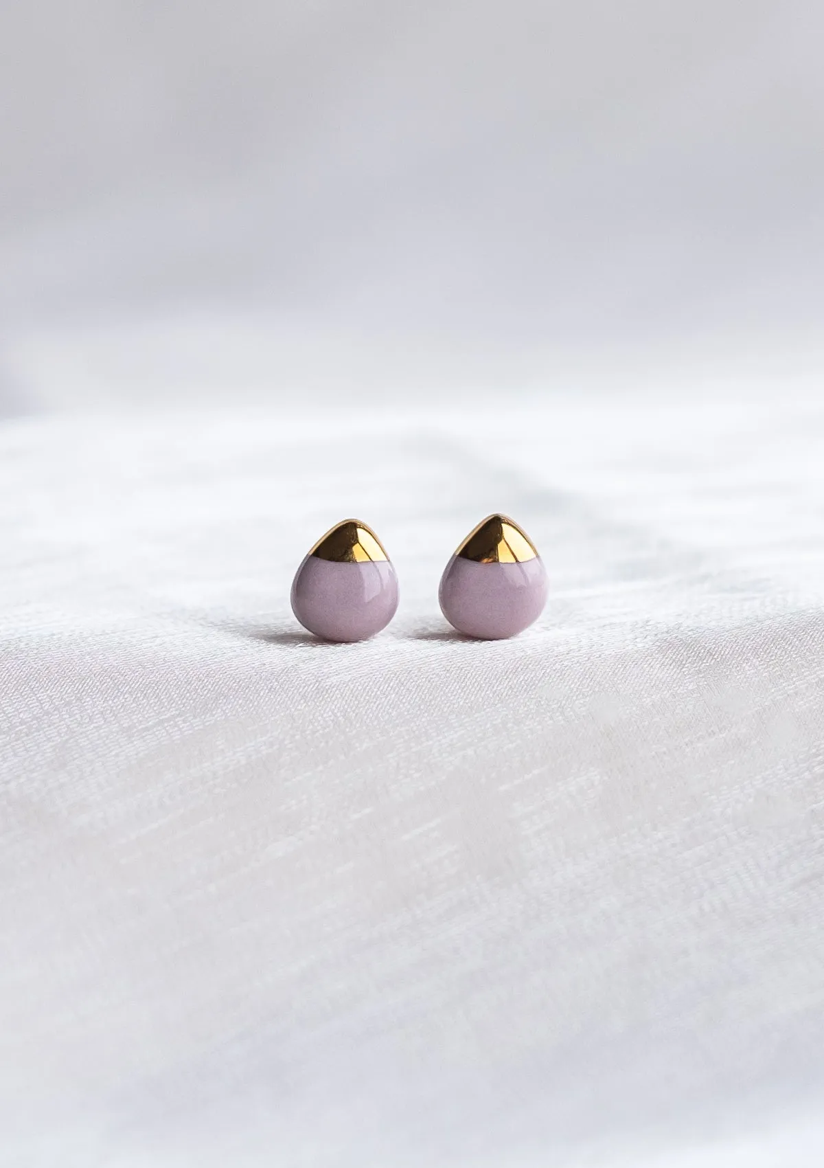 Purple Gray - Teardrop Mini Solid