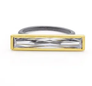 RINGS FOR STACKING  Baguette Bar Ring