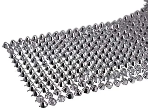 Spikes for Clothing, Crafting, and Punk Rock Jewelry Designs; 5 Yards Flatback Cone Stud Wrap; by Mandala Crafts