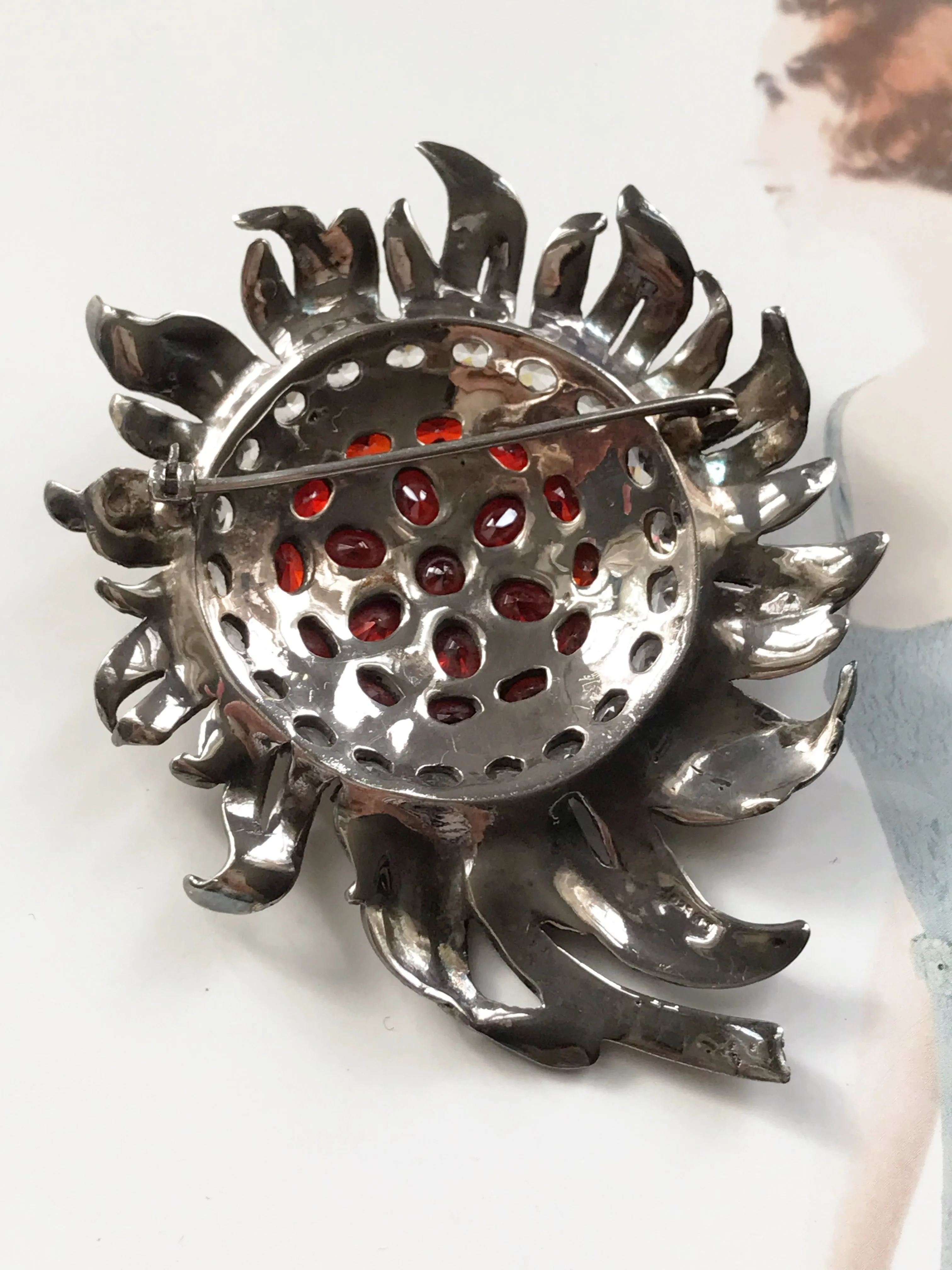 Statement Rhinestone Brooch