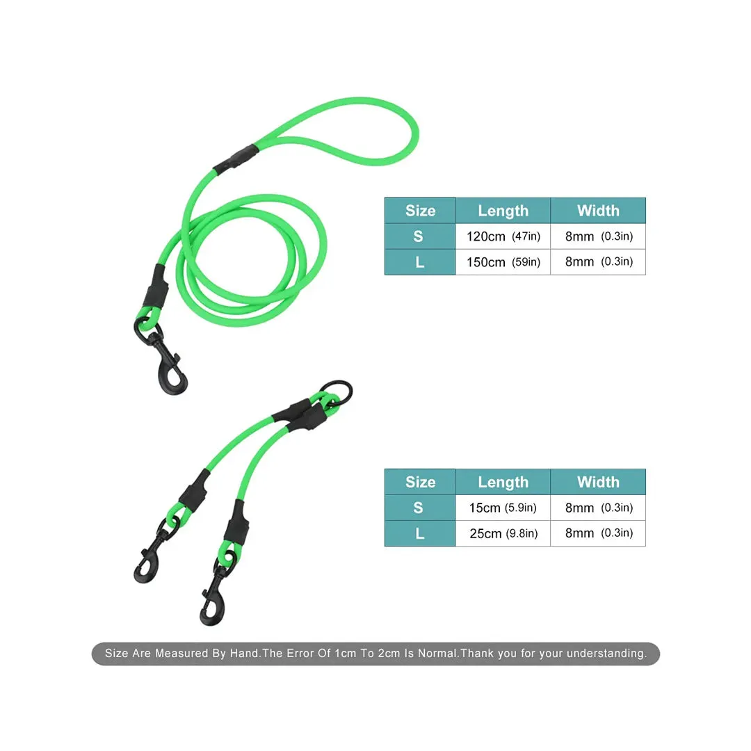 Taglory Reflective Double Dog Leash Bundle