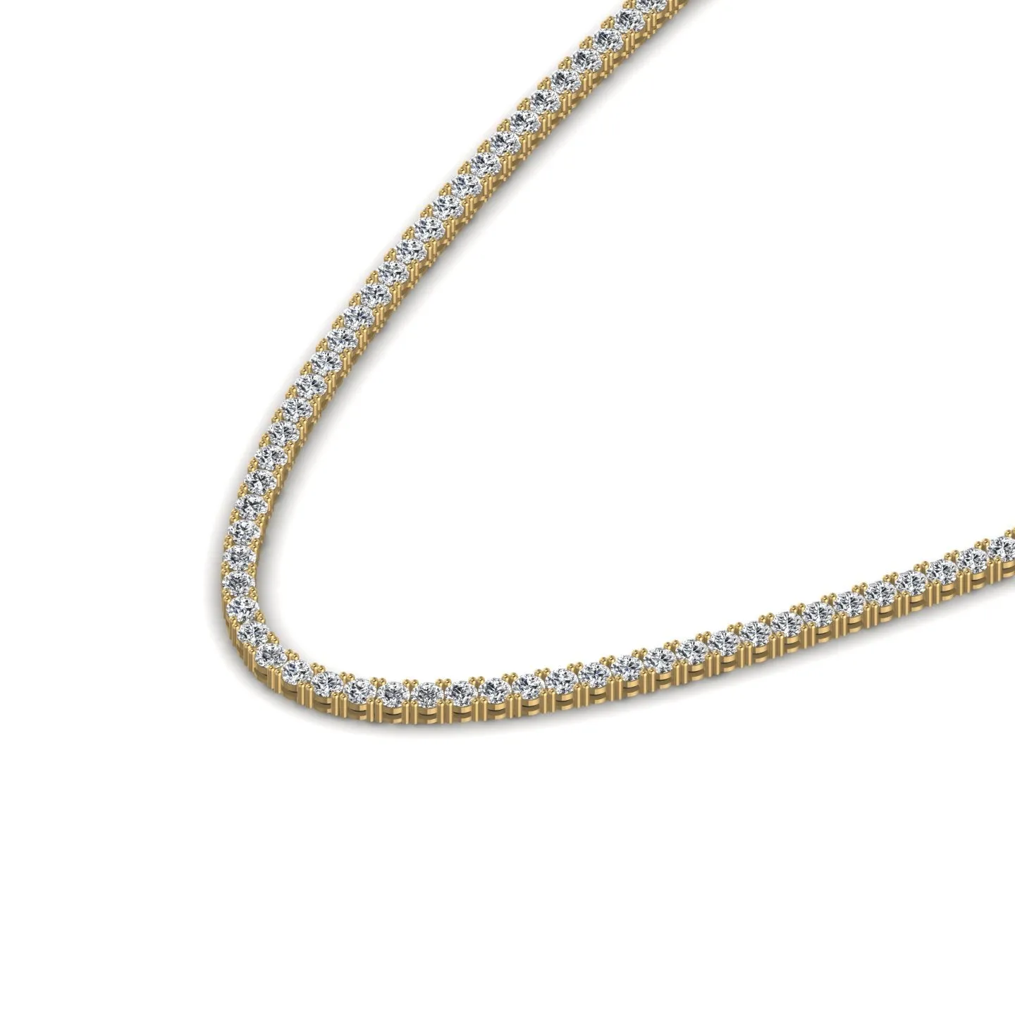 Twilight 925 Silver Tennis Necklace